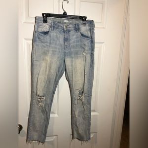 Light demon ripped jeans